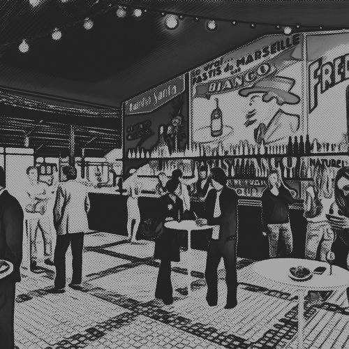 urban creative studio Portugal SA Trade vis sketch bw hd